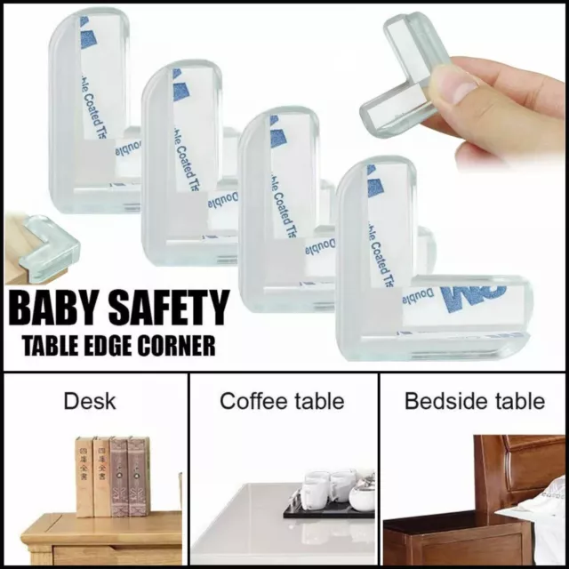 Desk Edge Soft Protectors Table Corner Cushion Baby Child Safety Guard Clear 3M