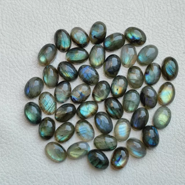 14X10 MM Oval Shape Rare Flashy Labradorite Cabochon Semi Precious Stone V93-13