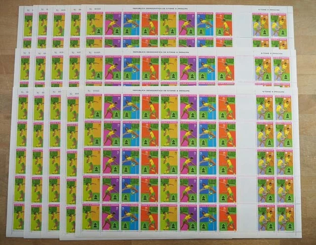 1981 Sao Tome; 150 Serien Sportspiele, MiNr. 738/42, posfrisch/MNH, ME 1950,-