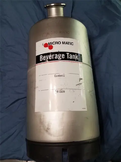 Micro Matic B-18-2 Beverage Tank, 18 Liter,  A System Keg Coupler
