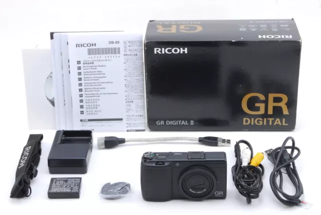 [MINT w/BOX] Ricoh GR Digital II 2 10.1MP Black Digital Camera From JAPAN