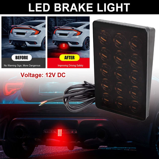 F1 STYLE LED Brake Light Strobe Flash Rear Blinker Stop Tail Warning Pilot Lamp £10.59 PicClick UK