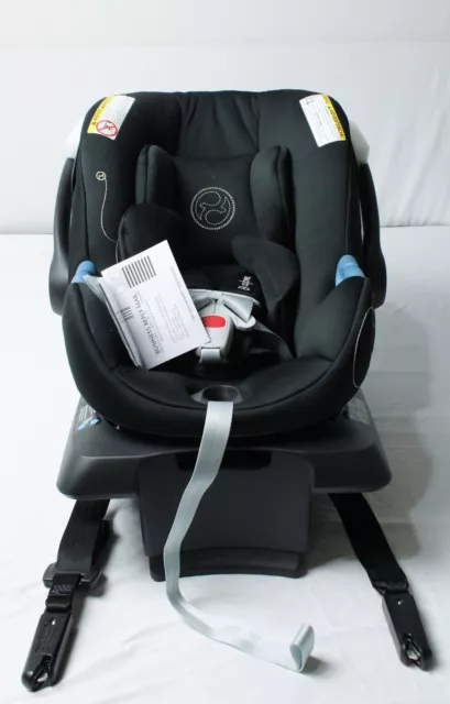 Cybex Gold Adjustable Rear Facing Safelock Base Aton G Car Seat NC3 Moon Black