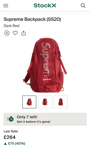 Supreme 2025 40th backpack