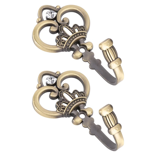 Zinc Alloy Curtain Hook Metal Drapery Tiebacks Vintage Holdbacks