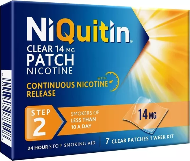 NiQuitin Clear Patch Step 2 - 14mg - 7 Patches