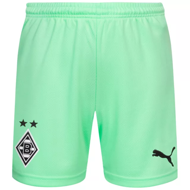 Borussia Mönchengladbach PUMA Fußball Fan 3rd Kinder Shorts 757432-03 grün neu