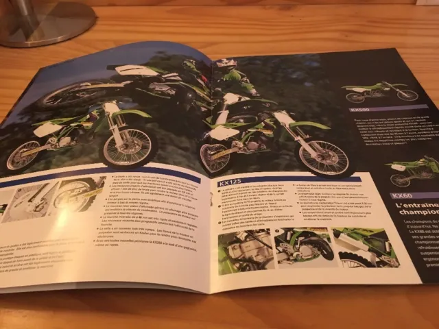 Kawasaki gamme KX 60 80 125 250 500 brochure catalogue moto prospectus prospekt 3