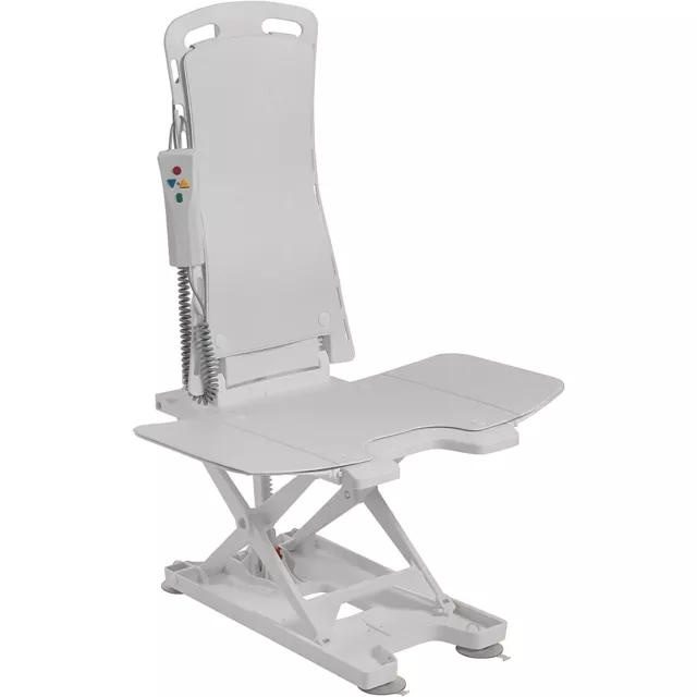 Bellavita Bathlift Lightweight Reclining Bath Lift Chair (White Covers)
