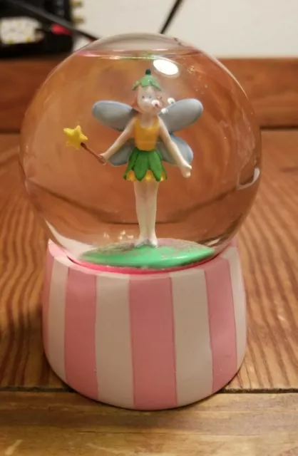 Small Pink Garden Fairy Snow Globe/Snowdome