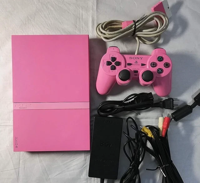 SONY PLAYSTATION2 PS2 Slim Console Pink Color Controller SCPH
