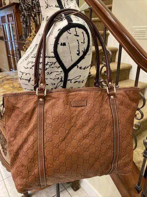 GUCCI GG GUCCISSIMA Stunning Caramel Brown Leather Medium Bag Tote GUCCI GG GUCCISSIMA Stunning Caramel Brown Leather Medium Bag Tote