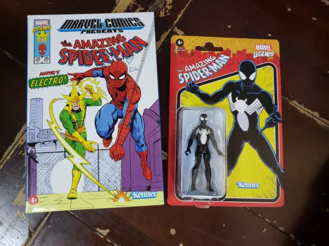 Kenner Marvel Legends Electro Amazing Spider-Man Black Suit Hasbro MCP Venom