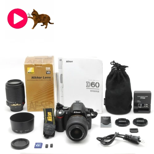 NIKON D60 DIGITAL set 32GB shot count 5090 remote control