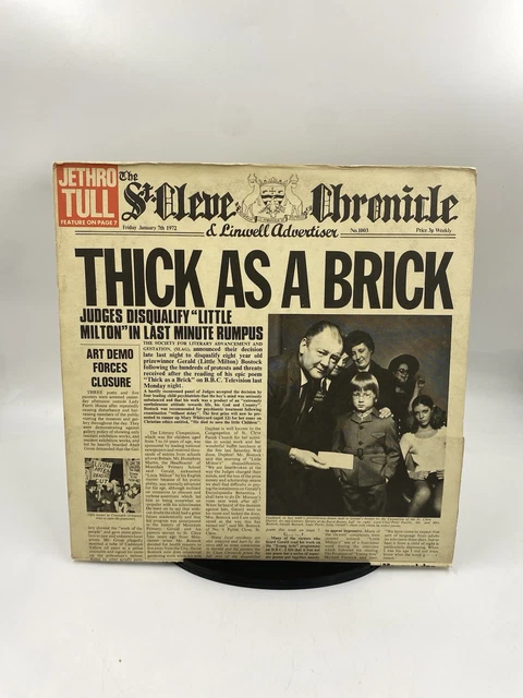 JETHRO TULL - Thick As A Brick 1972 Uk Lp Newspaper Sleeve Chr1003 Ex ...