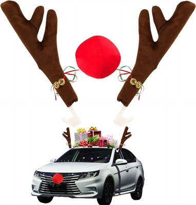 Rudolph la Renna Naso Rosso Natale Costume da auto per le auto camion Corna 
