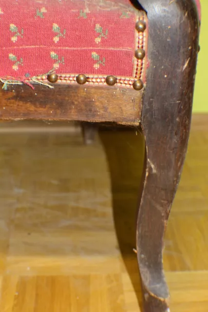 Chair armchair armchair armchair Biedermeier walnut Louis Philippe * 6039 3