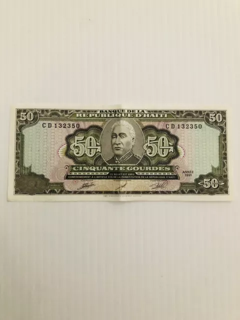 Haiti 50 Gourdes 1991 P-257