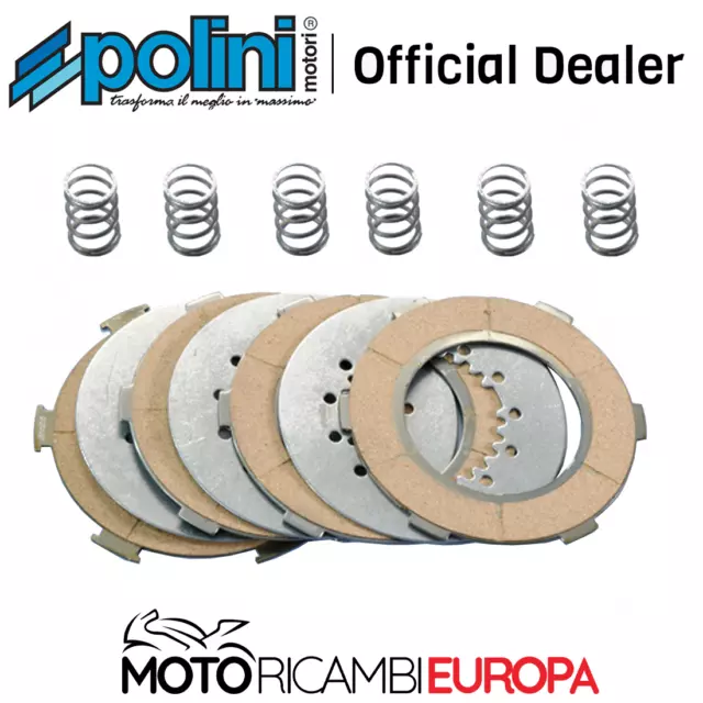 Serie Dischi Frizione Polini Per Piaggio Vespa Px 125/150 Lml 4 Dischi Racing