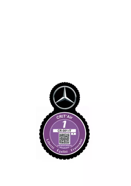 MERCEDES BENZ VD20 étui 2 vignette assurance Assurdhésifs® Stickers auto  retro