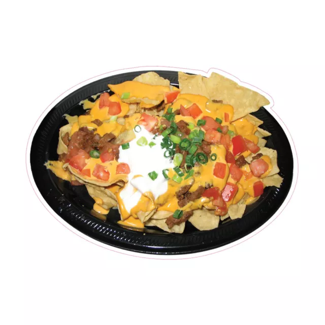 Food Truck Decals Nachos Style B Restaurant & Food Concession Sign Yellow