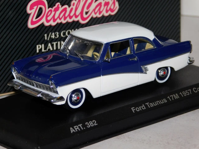 MINIALUXE - Ford Taunus 17M (P3) Bicolore - Échelle 1/43 - Vintage France Années 60 - Collection
