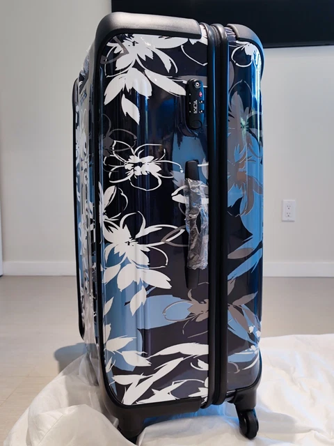 TUMI VAPOR EXTENDED TRIP PACKING CASE 32” BLUE FLORAL Large Spinner Suitcase 2