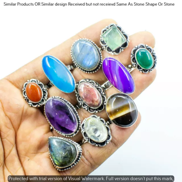 Garnet & Mixed 40 Piece Wholesale Ring Lots 925 Sterling Silver Ring NRL-3626