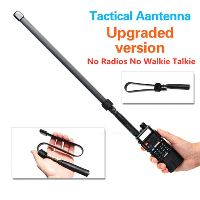 SMA-Female Dual Band VHF/UHF CS Tactical Antenna For BaoFeng UV-5R BF-888S Radio