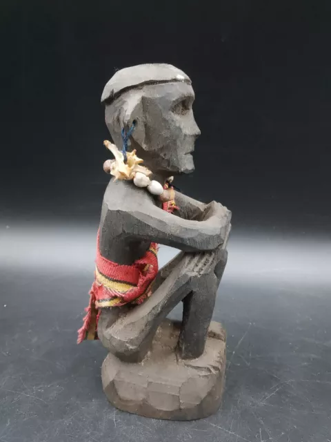 BULUL statuette bois sculpté PHILIPPINES IFUGAO Igorot Bontoc Rice God Boucle os 2