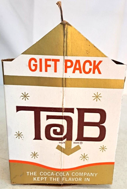 1965 TAB Soda Promo Sample Gift Pack Glass Give Away Vendor Premium Coke Cola