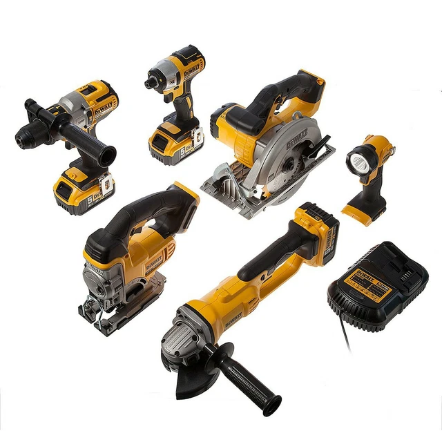 Dewalt DCK694P3 Kit brushless agli ioni di litio 3 x 5,0 AH, 18 V, nero/giallo,...