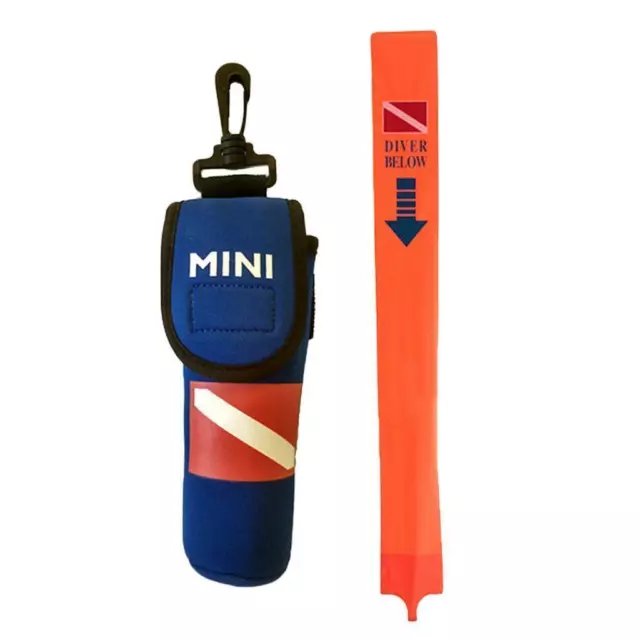 Scuba Diving 55" PVC Surface Marker Buoy (SMB/Safety Sausage) with Pouch & Line