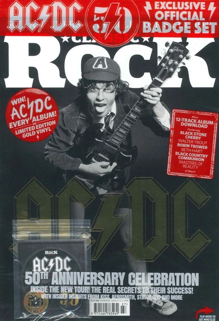 CLASSIQUE ROCK REVUE AC / Dc 50th Commémoration, Musique, Gratuit Badge ...