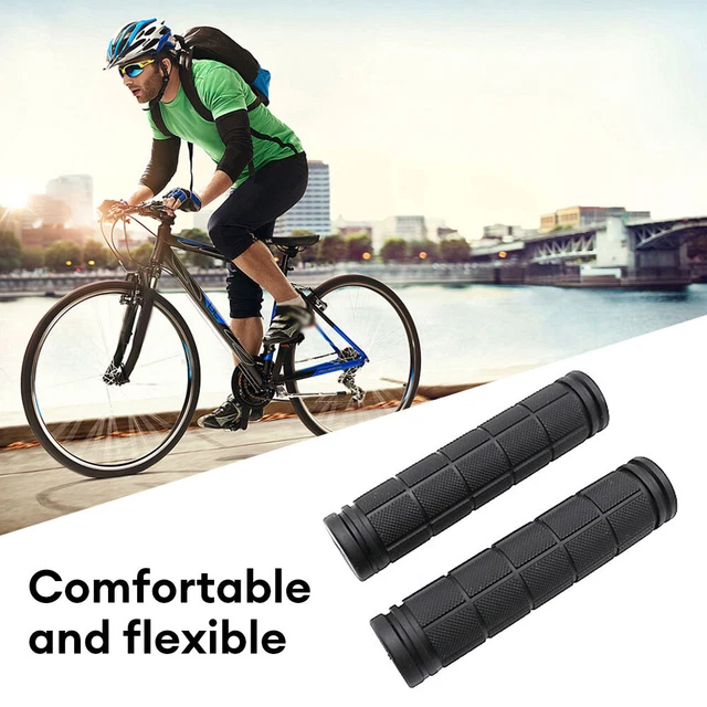 BMX MTB Bike Grips Mountain Bicycle Handlebar Soft Rubber Scooter Non Slip Pair