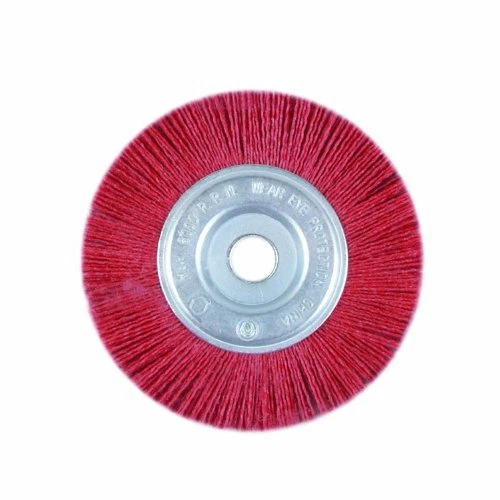 T25659 6-Inch Coarse Nylon Wheel Brush with 1/2 & 5/8&quote; Arbor Hole,...