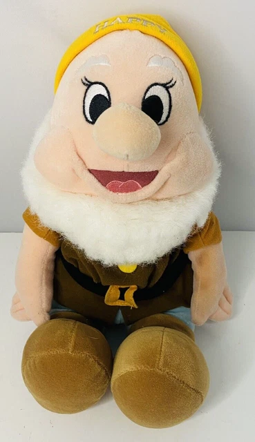 DISNEY STORE HAPPY Snow White & Seven Dwarfs Plush £9.20 - PicClick UK