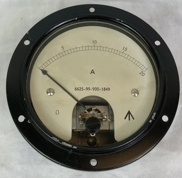 VINTAGE AIRCRAFT AMMETER Gauge, 020A, British Military, RAF, 6625999001849 £25.00 PicClick UK