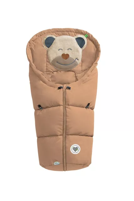 ODENWÄLDER Fußsäckchen Mucki Fußsack Teddybär Creamy Caramel