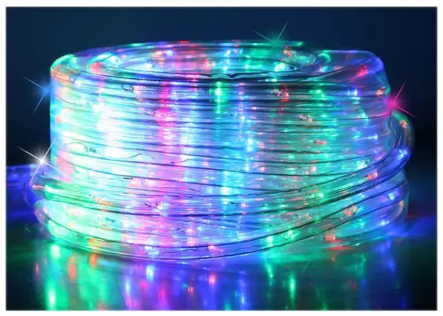 Navidad Luces Decoración LED Cuerda Luz 24M Multicolor Interior y Exterior IP55
