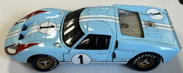 1/18 Shelby Collectibles 1966 24H Le Mans 1966 Ford GT40 MKII Light Blue