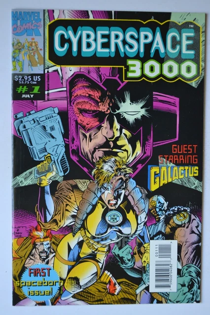 Cyberspace 3000 Vol.1 # 1 July 1993 VF/NM Marvel Comics Newsstand *Cover Glows*
