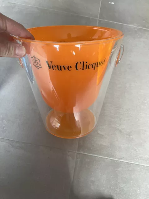 Veuve Clicquot Champagner Flaschenkühler Orange Transparent Acryl Kühler