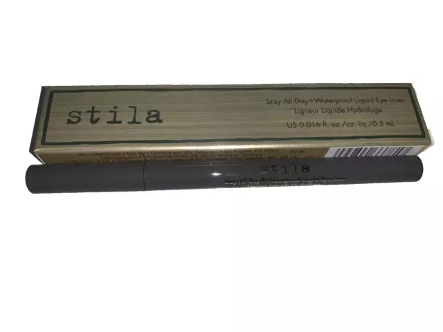 Stila Stay All Day Waterproof Liquid Eye Liner ALLOY NEW IN BOX 0.5ML