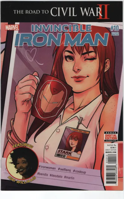 Invincible Iron Man #10 2nd Appearance Riri Williams 2nd Print 9 Marvel 2016