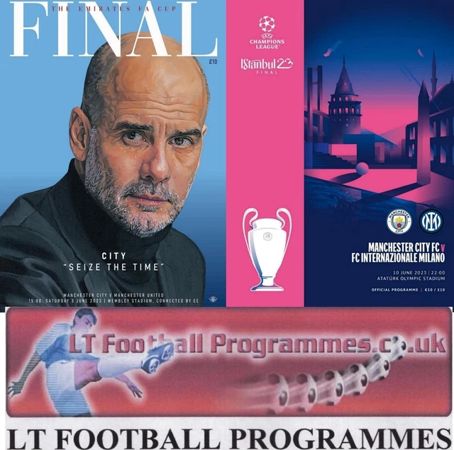 * MANCHESTER CITY 2023 Fa Cup Final & Champions League Final