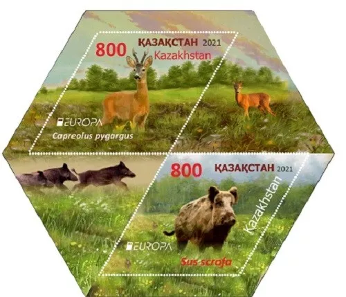 2021 Kazakhstan Europa Stamps - Endangered National Wildlife MNH