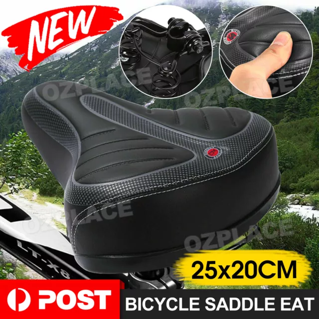 Bicycle Saddle Bike Seat Wide Extra Comfort Soft Cushion Cover Padded Sporty