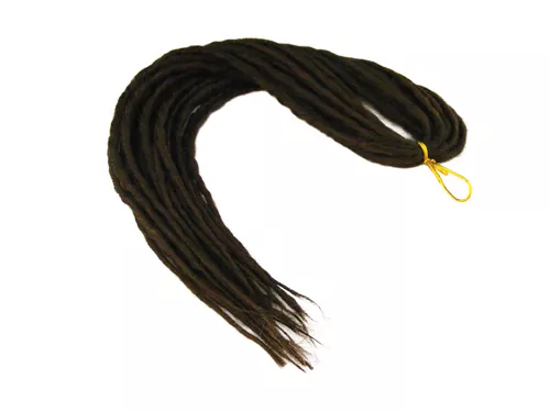 Elysee Star Dreads #6 Aschebraun Dreadlocks Doppelende Synthetische Dreadlocks