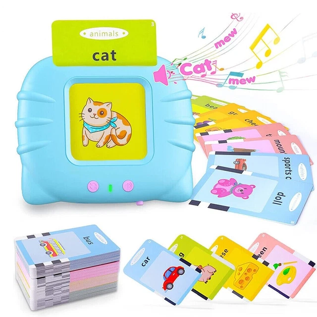 TALKING FLASH CARDS For Toddlers Preschool Words Learning Cards Toy For